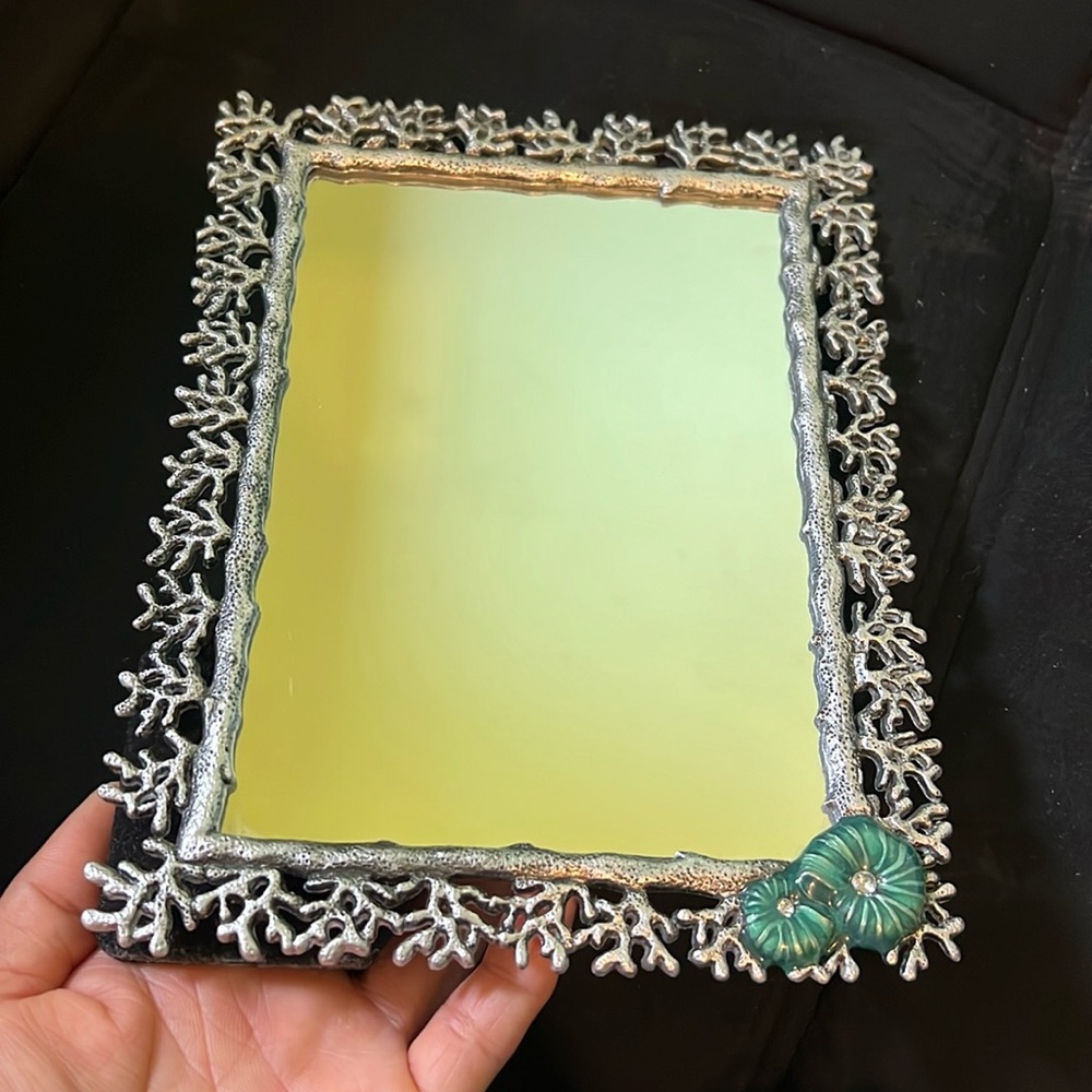 Pier 1 coral frame mirror